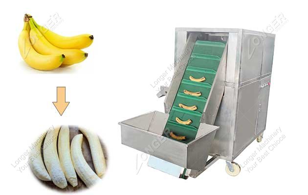 image of banana skin peeling machine